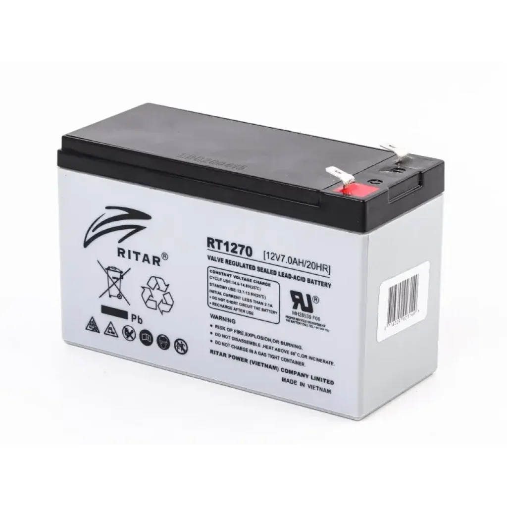 Акумуляторна батарея Ritar 12V 7Ah (RT1270) AGM UA