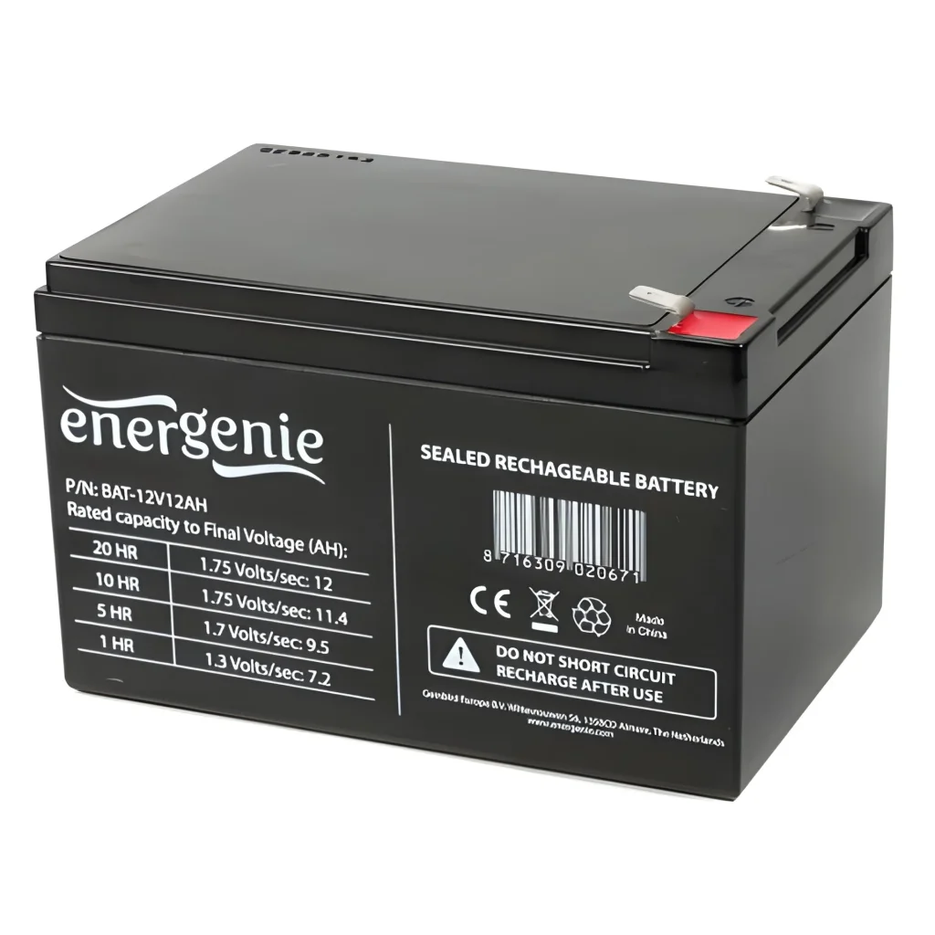 Акумуляторна батарея EnerGenie 12V 12AH (BAT-12V12AH) AGM UA