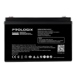 Акумуляторна батарея Prologix 12V 100AH (PL12-100) AGM UA