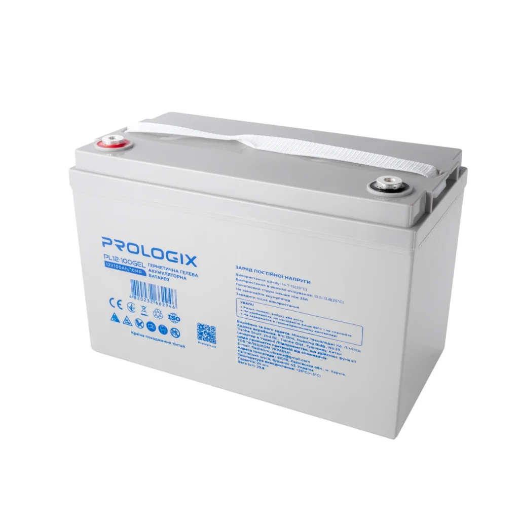Акумуляторна батарея Prologix 12V 100AH (PL12-100GEL) GEL UA