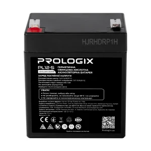 Акумуляторна батарея Prologix 12V 5AH (PL12-5) AGM UA