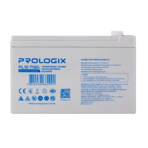 Акумуляторна батарея Prologix 12V 7AH (PL12-7GEL) GEL UA