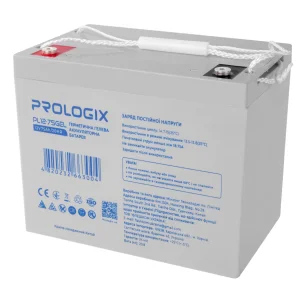 Акумуляторна батарея Prologix 12V 75AH (PL12-75GEL) GEL UA