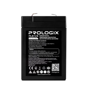 Акумуляторна батарея Prologix 6V 4,5AH (PL6-4.5) AGM UA