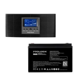 Комплект резервного живлення Prologix 1000 (PLP1000XL) + АКБ PL12-100, AGM, PLP1000XL + PL12-100 UA