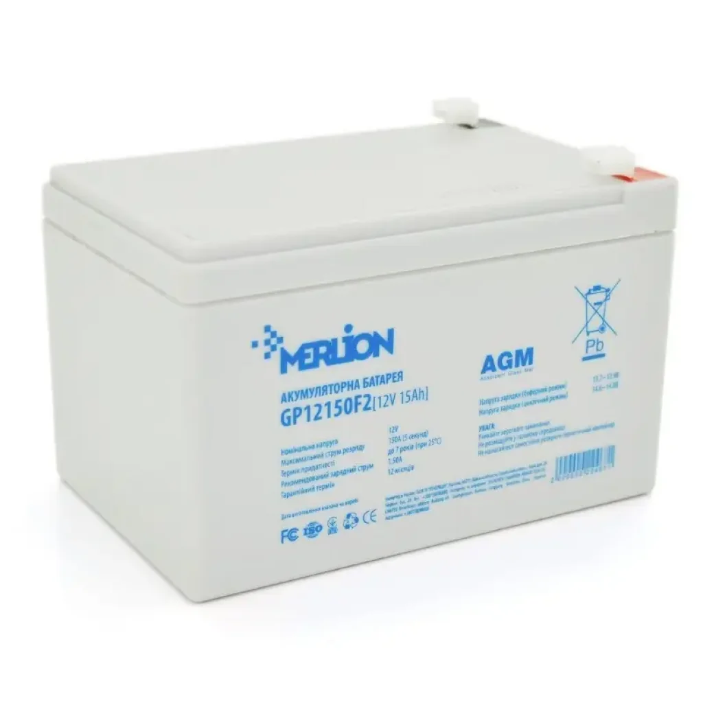 Аккумуляторная батарея Merlion 12V 8.0AH (GP12150F2/22467) AGM UA