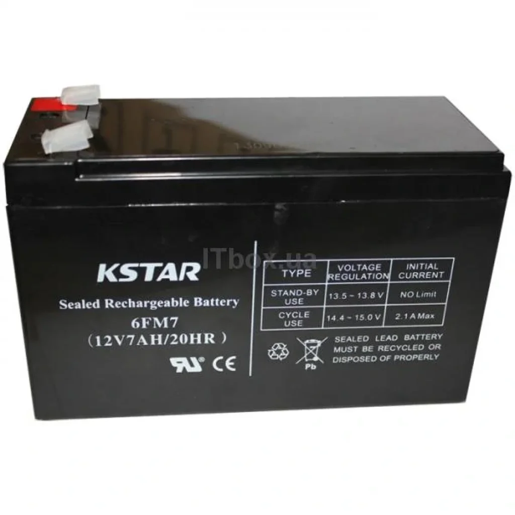 Акумуляторна батарея KSTAR 12V 7AH (6-FM-7) AGM UA