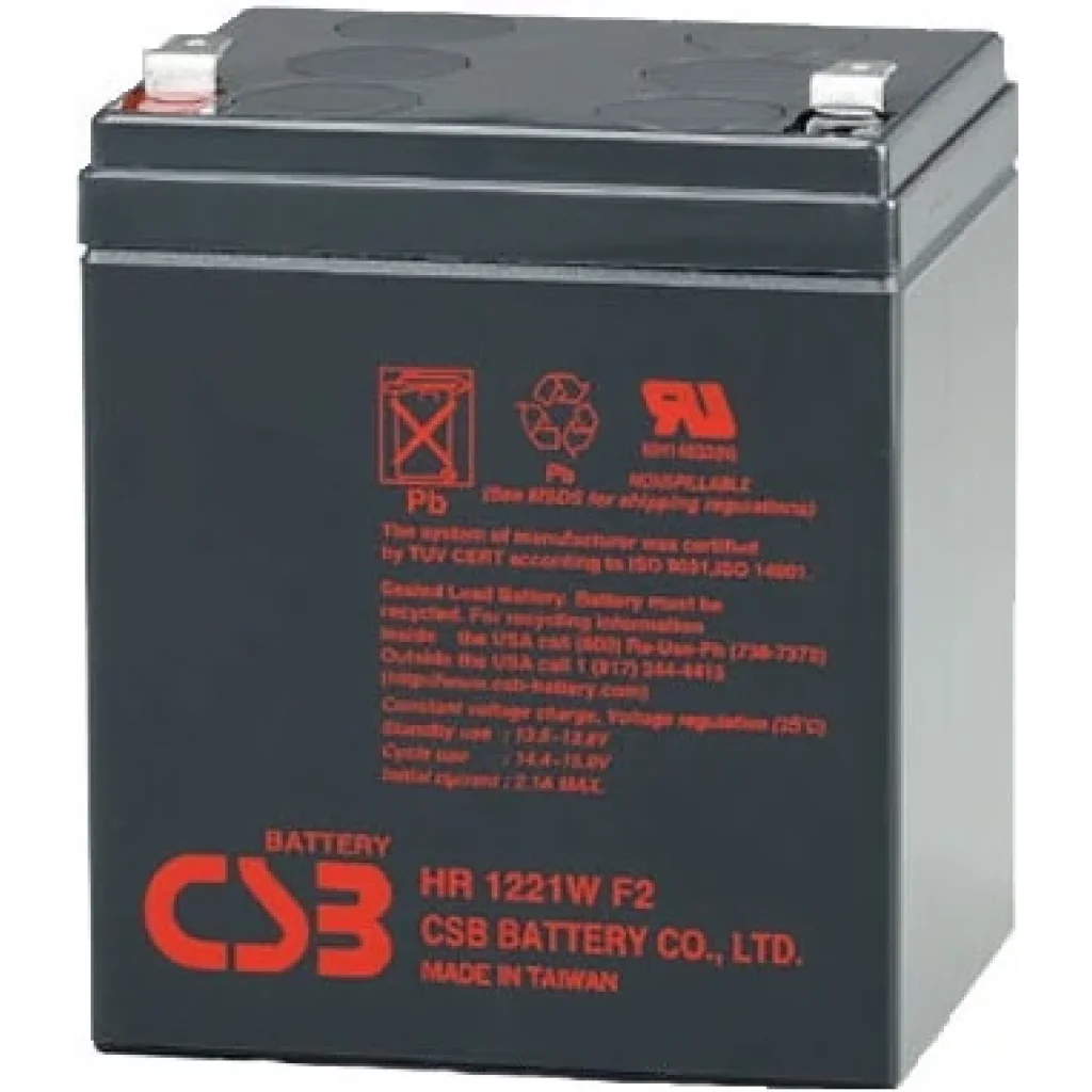 Акумуляторна батарея CSB 12V 5AH (HR1221W) AGM UA