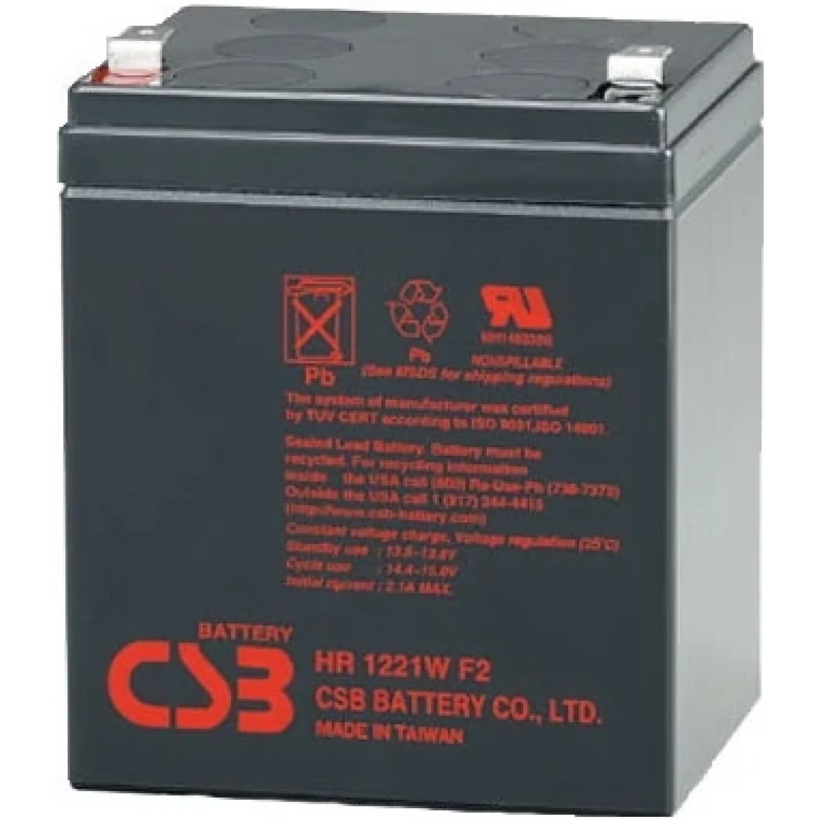 Аккумуляторная батарея CSB 12V 5AH (HR1221W) AGM UA