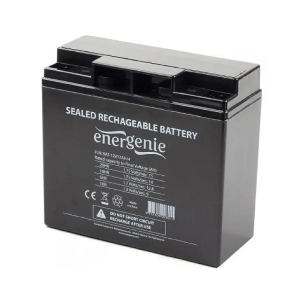 Аккумуляторная батарея EnerGenie 12V 17AH (BAT-12V17AH/4) AGM UA