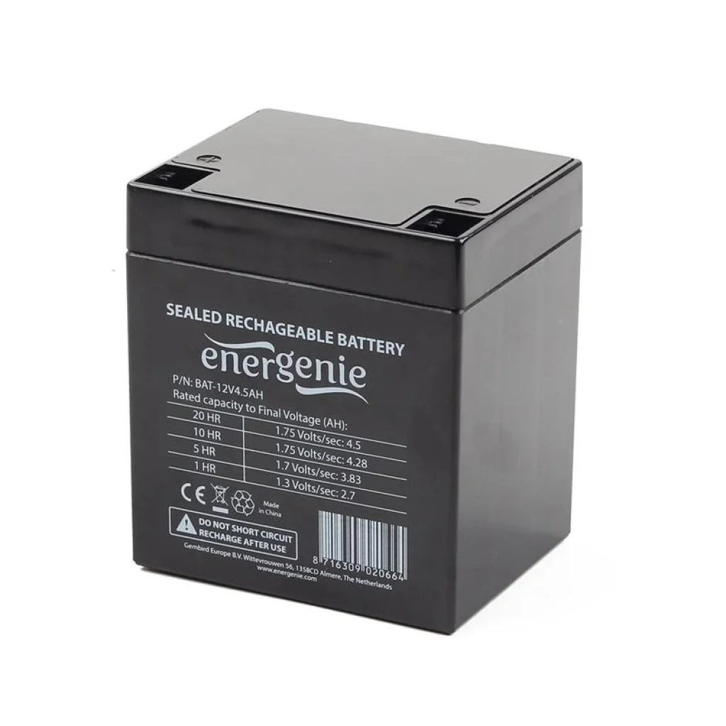 Аккумуляторная батарея EnerGenie 12V 4.5AH (BAT-12V4.5AH) AGM UA