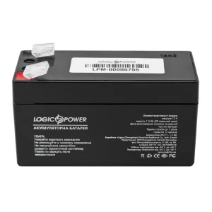 Акумуляторна батарея LogicPower LPM 12V 1.3AH (LPM 12 - 1.3 AH) AGM, LP4131 UA