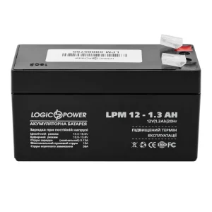 Аккумуляторная батарея LogicPower LPM 12V 1.3AH (LPM 12 - 1.3 AH) AGM, LP4131 UA