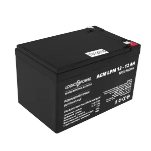 Аккумуляторная батарея LogicPower LPM 12V 12AH (LPM 12 - 12 AH) AGM, LP6550 UA