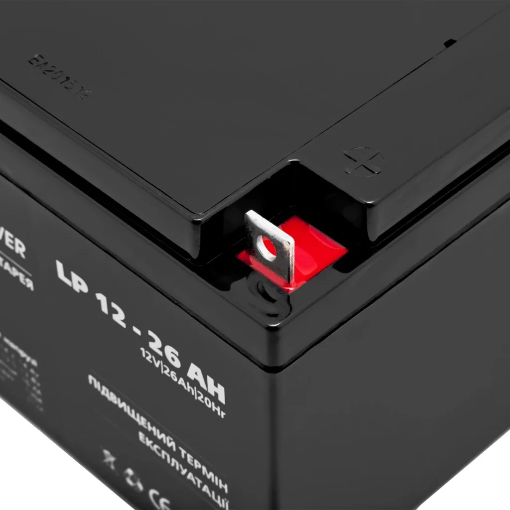 Акумуляторна батарея LogicPower LPM 12V 26AH (LPM 12 - 26 AH) AGM, LP4134 UA