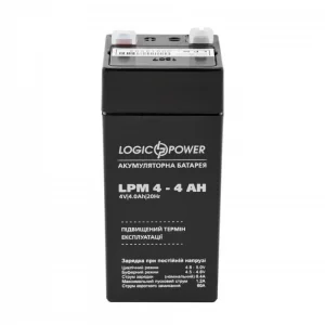 Акумуляторна батарея LogicPower LPM 4V 4AH (LPM 4 - 4 AH) AGM, LP4135 UA
