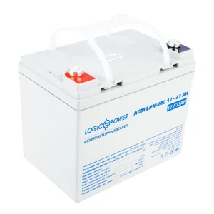 Акумуляторна батарея LogicPower 12V 33AH (LPM-MG 12 - 33 AH) AGM мультигель, LP6558 UA