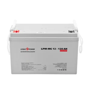 Акумуляторна батарея LogicPower 12V 120AH (LPM-MG 12 - 120 AH) AGM мультигель, LP3876 UA