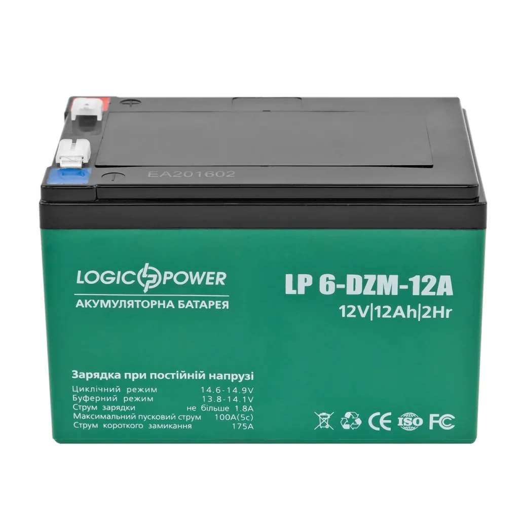 Акумуляторна батарея LogicPower LP 12V 12AH (6-DZM-12) AGM, LP3536 UA