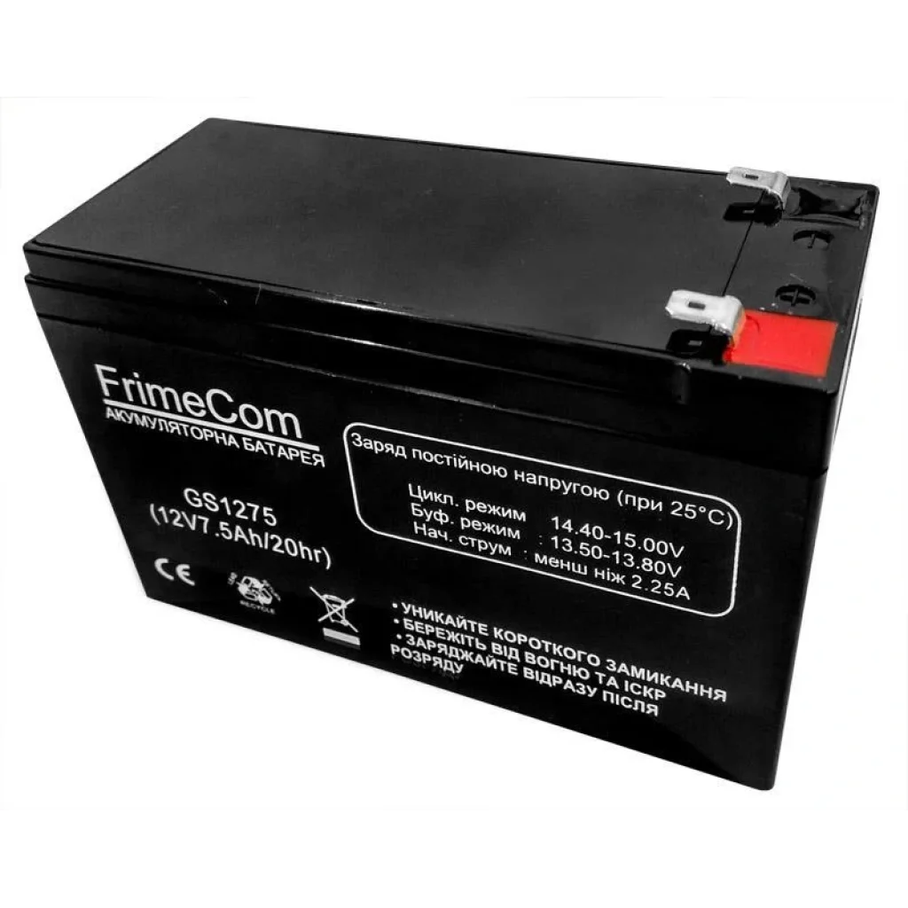 Акумуляторна батарея FrimeCom 12V 7.5AH (GS1275) AGM UA