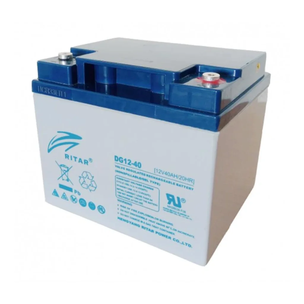 Акумуляторна батарея Ritar 12V 40AH (DG12-40) AGM Gray Case, DG12-40 Gray Case UA