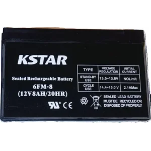 Акумуляторна батарея KSTAR 12V 8.0AH (6-FM-8) AGM UA