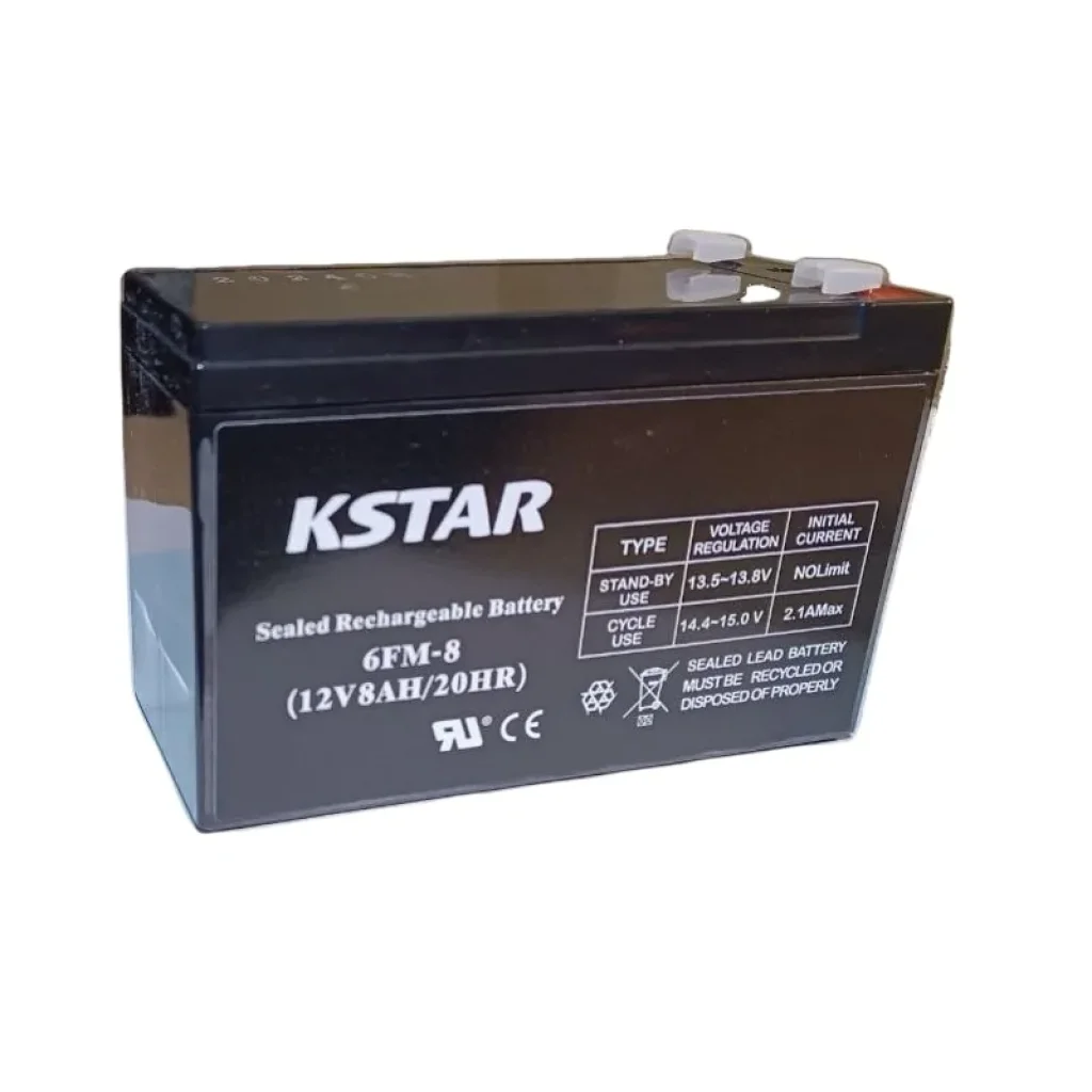 Акумуляторна батарея KSTAR 12V 8.0AH (6-FM-8) AGM UA