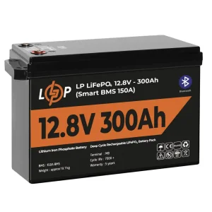 Акумуляторна батарея LogicPower 12.8V 300 AH (3840Wh) с BT (Smart BMS 200A) LiFePO4 UA