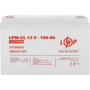 Акумуляторна батарея LogicPower 12V 100AH (LPM-GL 12 - 100 AH) GEL, LP3871 UA