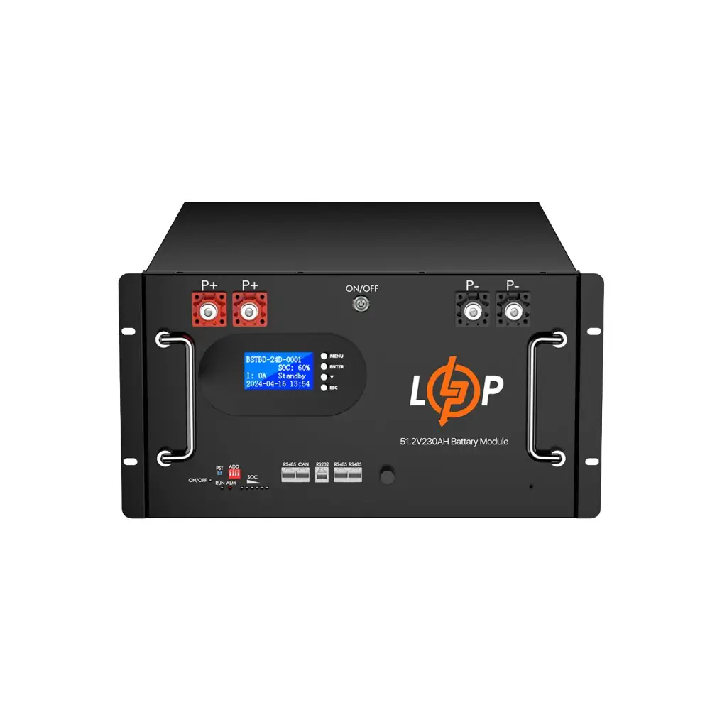 Аккумуляторная батарея LogicPower 51.2V 230 AH (11776Wh) с LCD RM AB RS485/CAN (Smart BMS 200A) LiFePO4 UA
