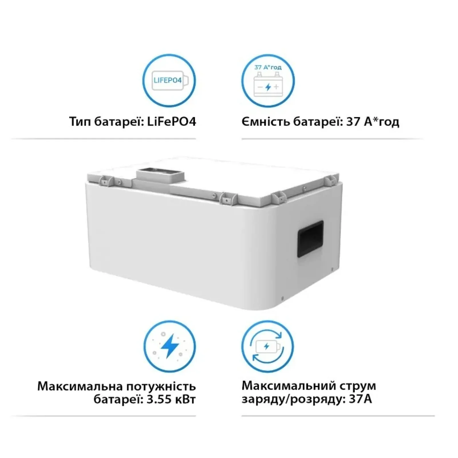 Акумуляторна батарея модульна Dyness Tower HV9637 3.55KWH 96V 37AH (складова комплекту) UA