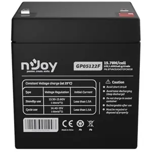 Акумуляторна батарея Njoy GP05122F 12V 5AH (BTVACEUOBTO2FCW01B) AGM UA