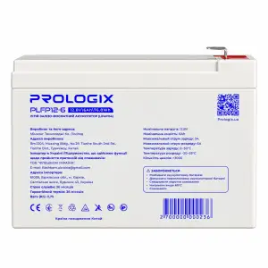 Акумуляторна батарея Prologix 12.8V 6AH 76.8Wh (PLFP12-6) LiFePO4 UA