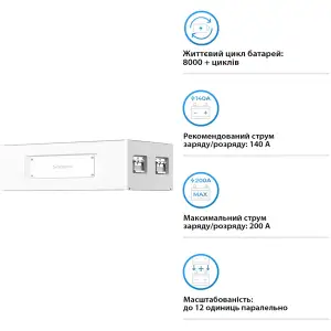 Акумуляторна батарея модульна з підігрівом Dyness Stack280 S51280 14.34KWH 51.2V 280AH (складова комплекту) UA