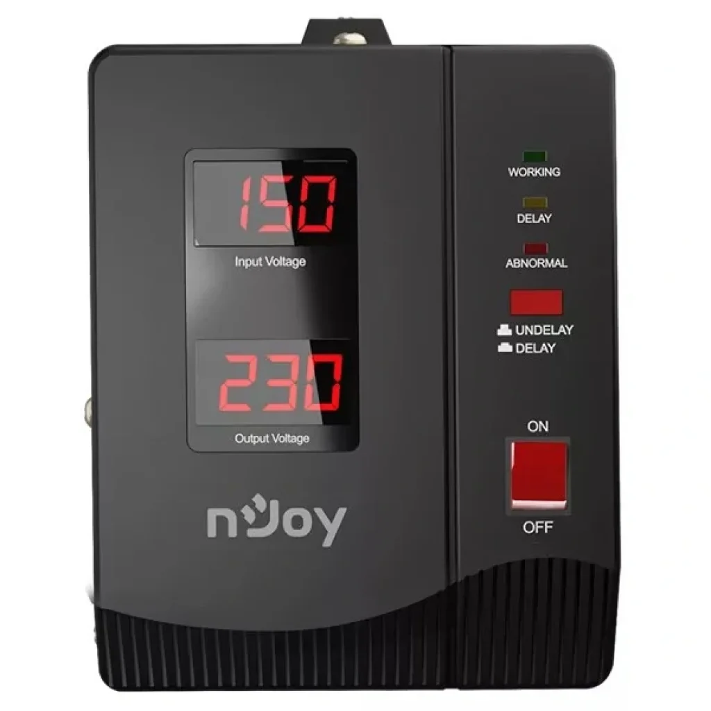 Стабилизатор NJOY Alvis 2000 (AVRL-20002AL-CS01B) AVR, 2 розетки UA