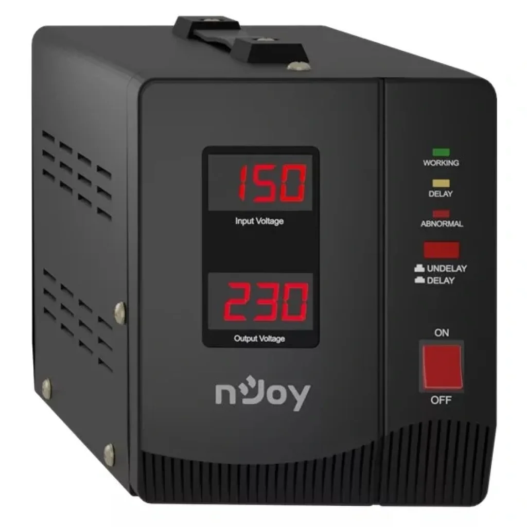 Стабилизатор NJOY Alvis 2000 (AVRL-20002AL-CS01B) AVR, 2 розетки UA
