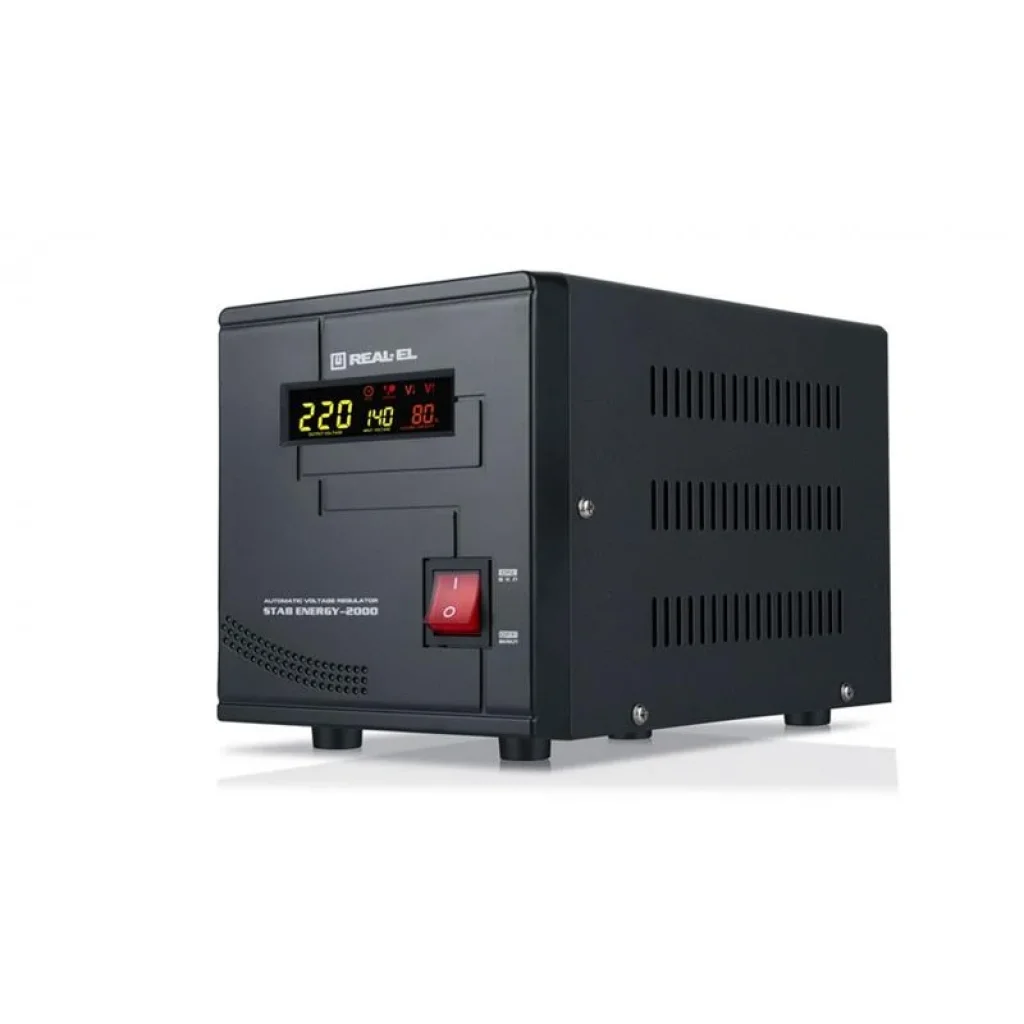 Стабилизатор REAL-EL Stab Energy-2000 Black, EL122400013 UA