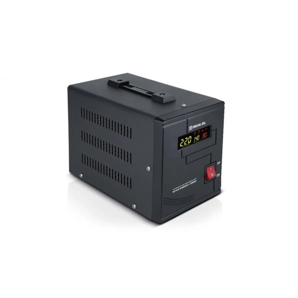 Стабилизатор REAL-EL Stab Energy-2000 Black, EL122400013 UA