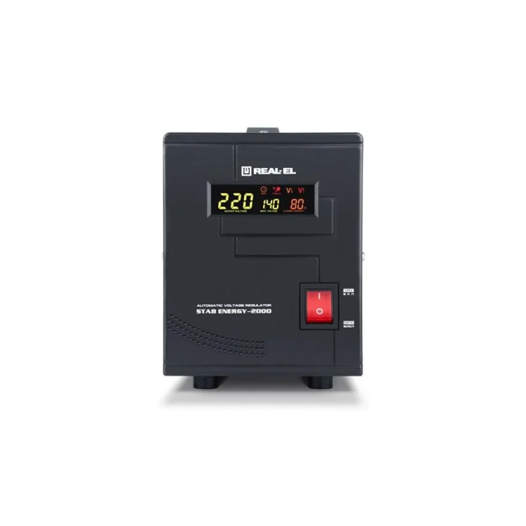 Стабилизатор REAL-EL Stab Energy-2000 Black, EL122400013 UA