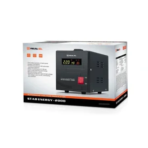 Стабилизатор REAL-EL Stab Energy-2000 Black, EL122400013 UA