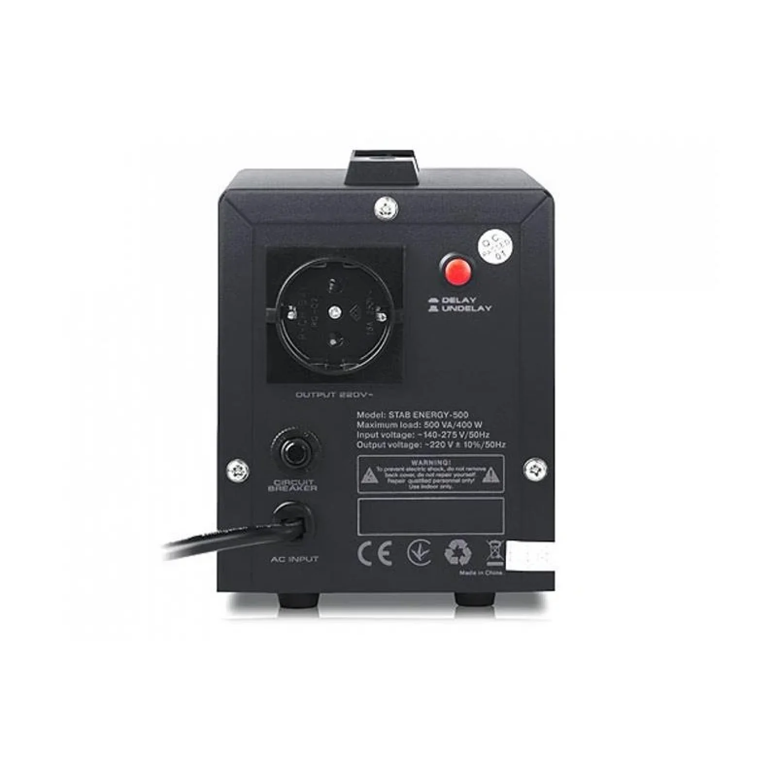 Стабілізатор REAL-EL Stab Energy-500 Black, EL122400011 UA