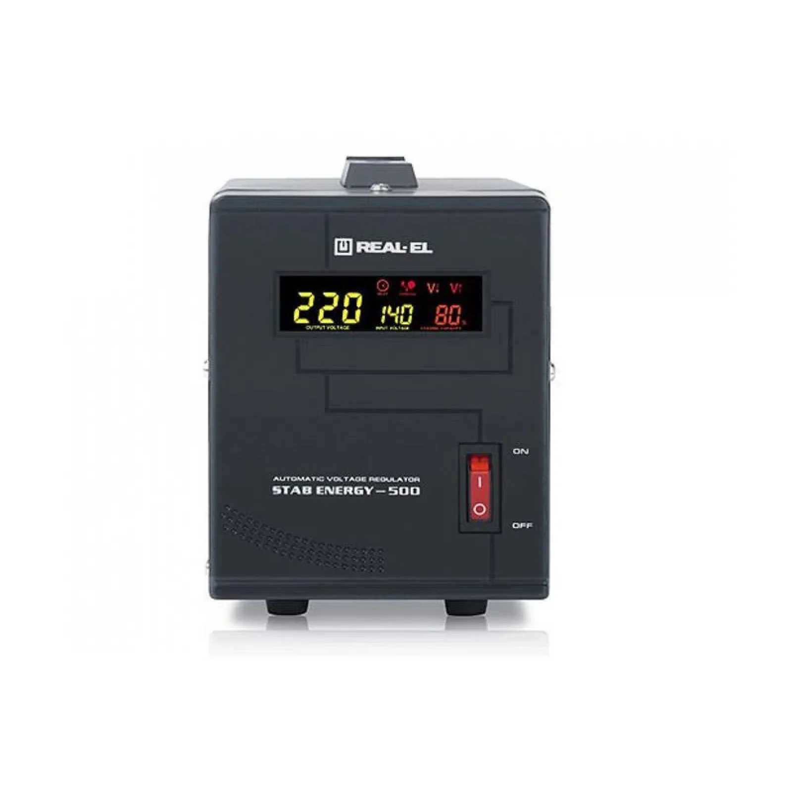 Стабілізатор REAL-EL Stab Energy-500 Black, EL122400011 UA