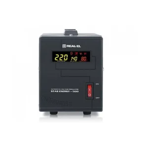 Стабілізатор REAL-EL Stab Energy-500 Black, EL122400011 UA