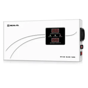 Стабілізатор REAL-EL STAB SLIM-500 White, EL122400006 UA