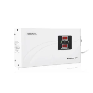 Стабілізатор REAL-EL STAB SLIM-500 White, EL122400006 UA