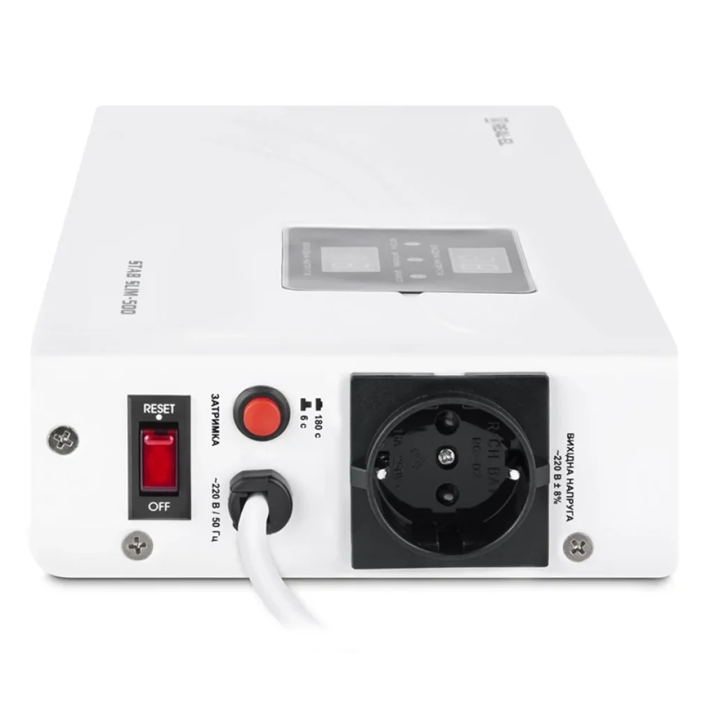 Стабілізатор REAL-EL STAB SLIM-500 White, EL122400006 UA