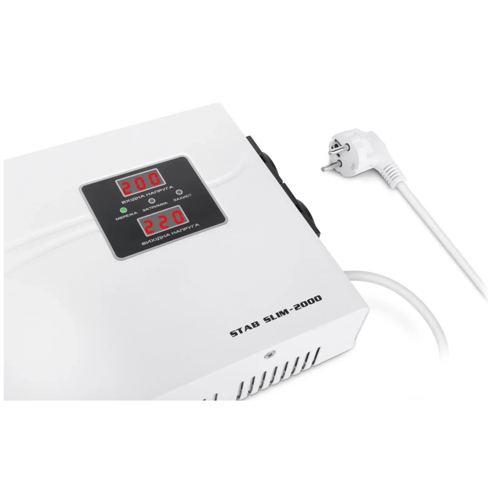 Стабилизатор REAL-EL STAB SLIM-2000 White, EL122400008 UA