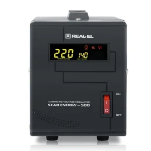 Стабілізатор REAL-EL Stab Energy-500 Black, EL122400011 UA