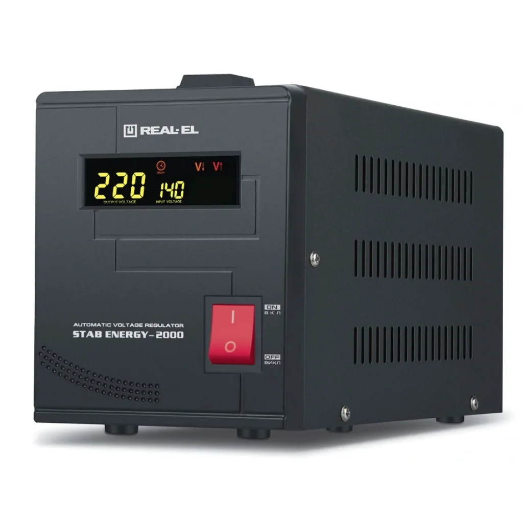 Стабилизатор REAL-EL Stab Energy-2000 Black, EL122400013 UA