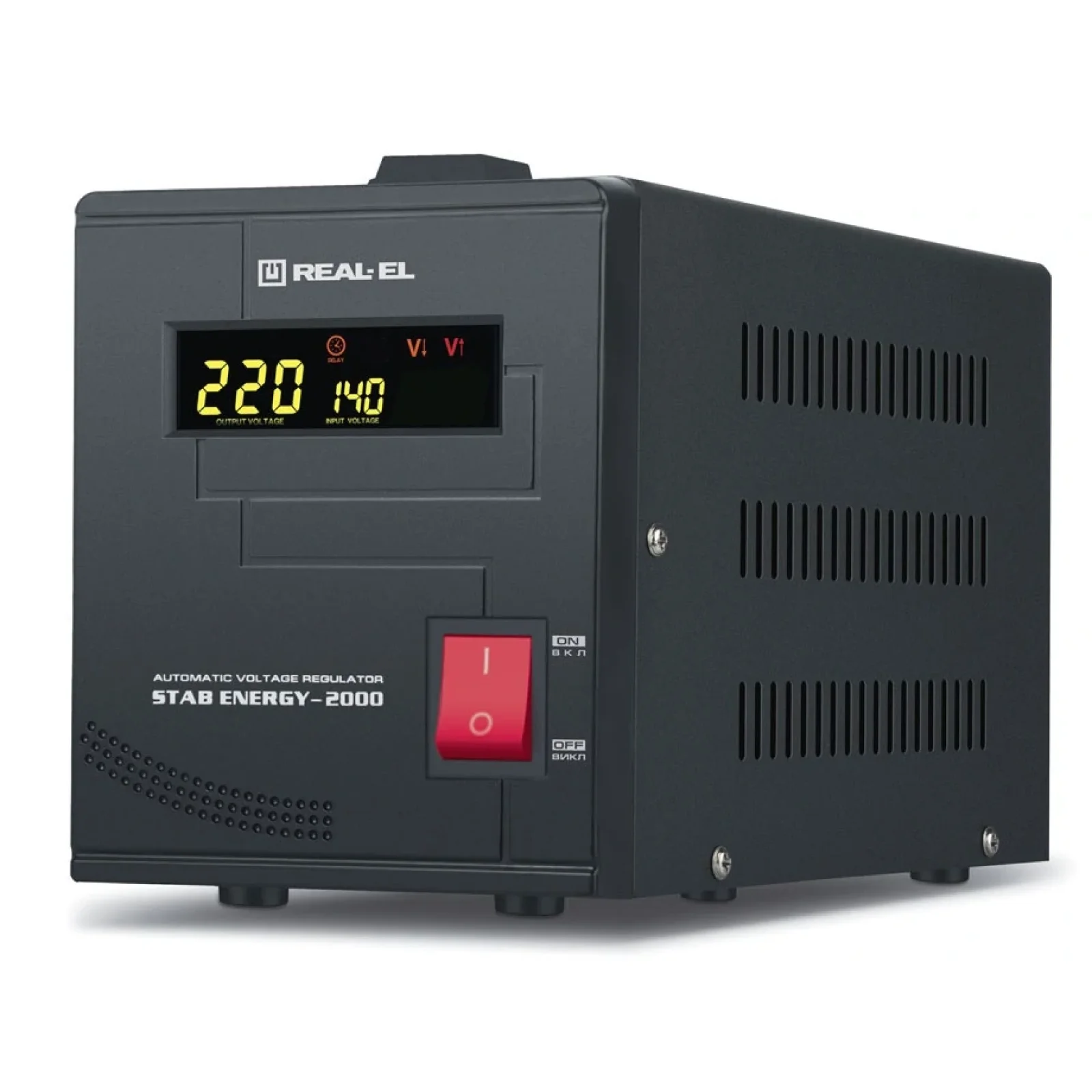 Стабилизатор REAL-EL Stab Energy-2000 Black, EL122400013 UA